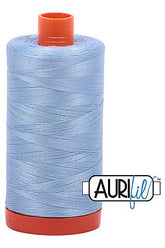 Aurifil Mako 50wt Cotton 1300 m 1422 yd. spool - 2715 Robins Egg